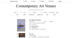 Desktop Screenshot of contemporaryartvenues.com