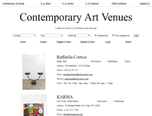 Tablet Screenshot of contemporaryartvenues.com